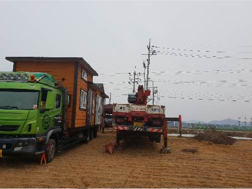 [전남 해남] 3×9 복층 이동식주택 출고 이미지 2