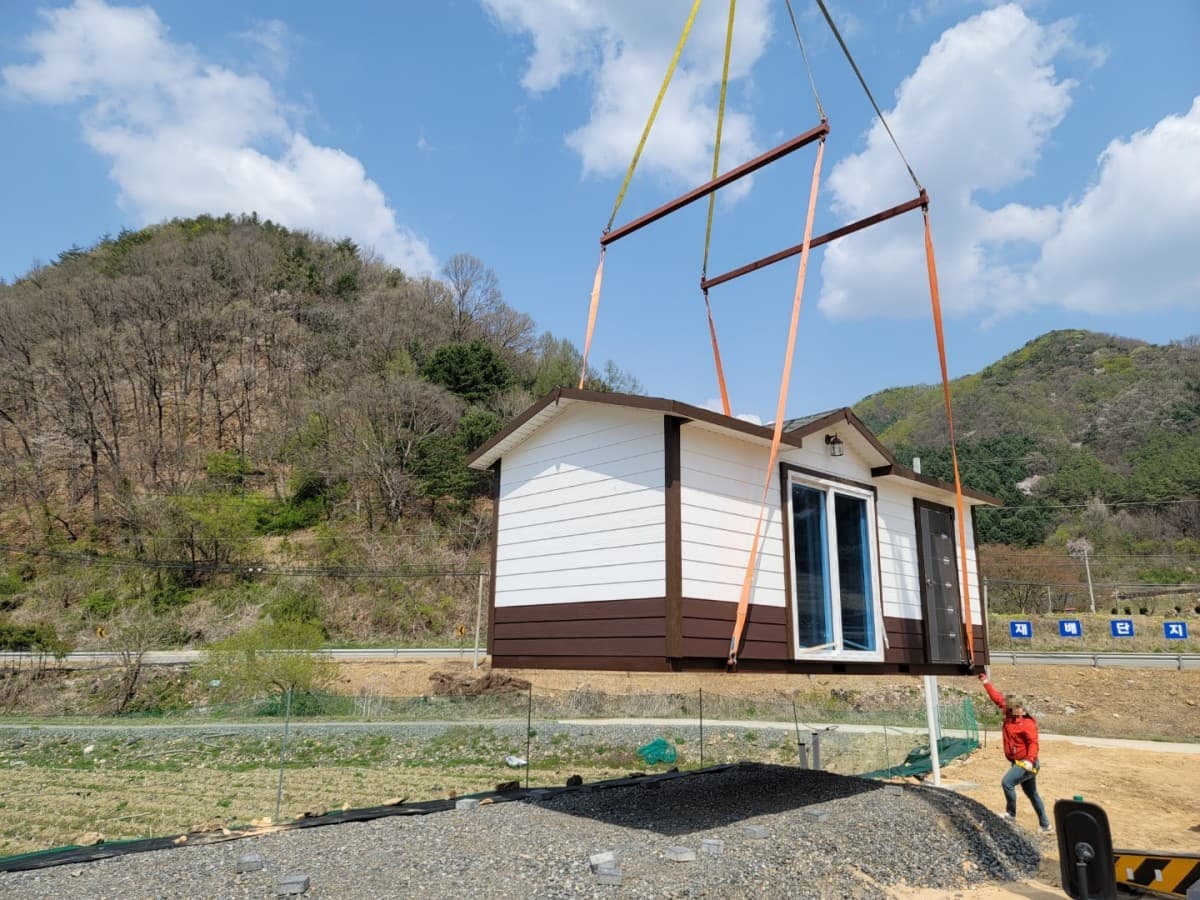 충북 괴산 3x6.6 이동식 주택 출고 이미지 2
