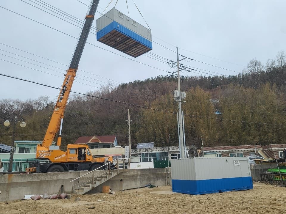 경북 영덕 3x9 이동식 샤워실 출고 이미지 2