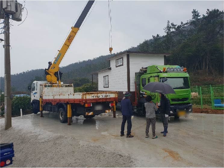 [전남 소안도] 3×6.6복층 이동식주택 출고 이미지 4