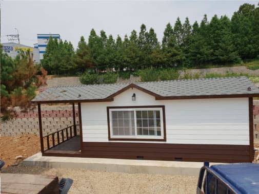 화성 3x6.5 이동식주택 포치포함 출고 이미지 4